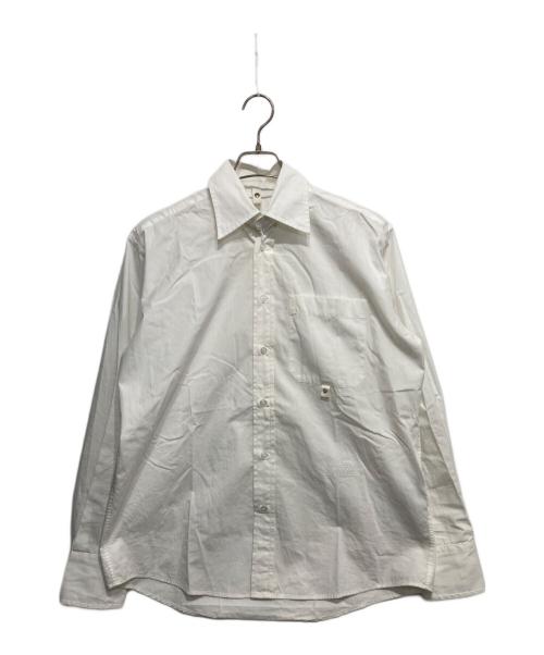 MM6 Maison Margiela（エムエムシックスメゾンマルジェラ）MM6 Maison Margiela (エムエムシックスメゾンマルジェラ) ロゴ刺繍コットンシャツ ホワイト サイズ:44の古着・服飾アイテム