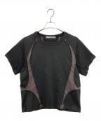 NVRFRGTネヴァーフォーゲット）の古着「別注 PANELED HALF SLEEVE T-SHIRT」｜グレー