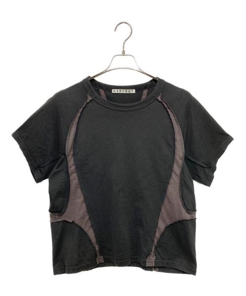 NVRFRGT（ネヴァーフォーゲット）NVRFRGT (ネヴァーフォーゲット) 別注 PANELED HALF SLEEVE T-SHIRT グレー サイズ:2の古着・服飾アイテム