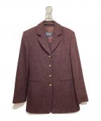 Max Mara WEEK END LINEマックスマーラ ウイークエンドライン）の古着「タイトチェスターコート」｜ボルドー