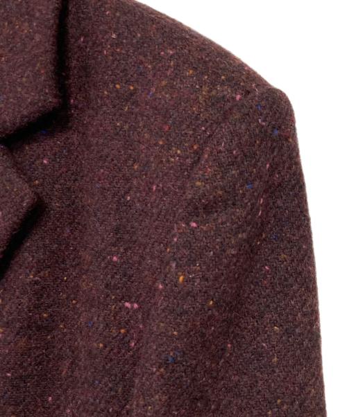 Max Mara WEEK END LINE（マックスマーラ ウイークエンドライン）Max Mara WEEK END LINE (マックスマーラ ウイークエンドライン) タイトチェスターコート ボルドー サイズ:38の古着・服飾アイテム