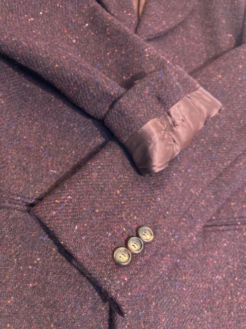 Max Mara WEEK END LINE（マックスマーラ ウイークエンドライン）Max Mara WEEK END LINE (マックスマーラ ウイークエンドライン) タイトチェスターコート ボルドー サイズ:38の古着・服飾アイテム