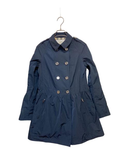 BURBERRY（バーバリー）BURBERRY (バーバリー) ウエストギャザートレンチコート ネイビー サイズ:14Yの古着・服飾アイテム