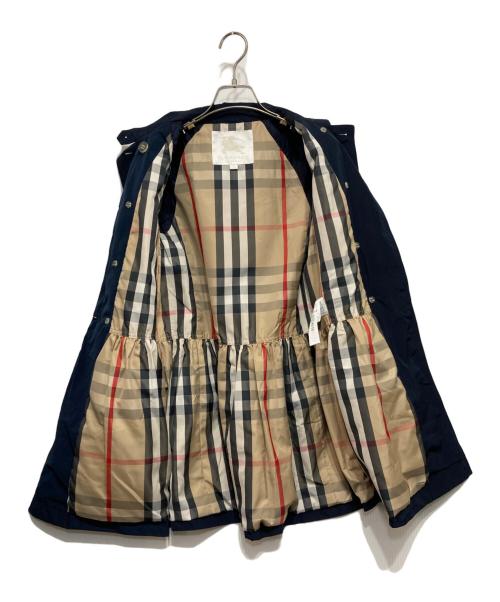 BURBERRY（バーバリー）BURBERRY (バーバリー) ウエストギャザートレンチコート ネイビー サイズ:14Yの古着・服飾アイテム