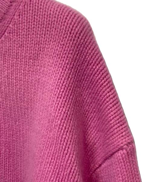 allureville（アルアバイル）allureville (アルアバイル) ウールカシミヤランタンスリーブプルオーバー パープル サイズ:2の古着・服飾アイテム