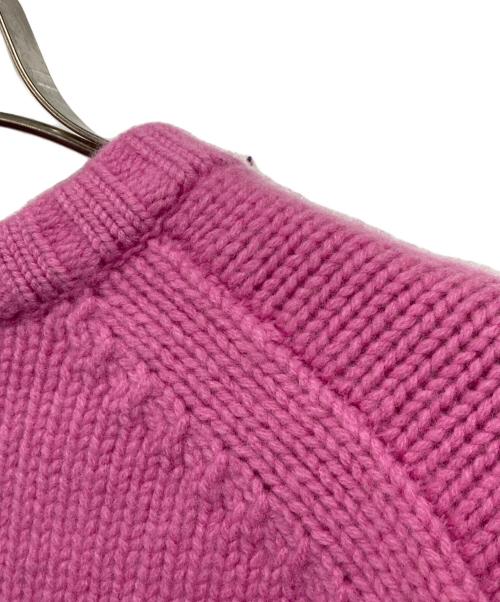 allureville（アルアバイル）allureville (アルアバイル) ウールカシミヤランタンスリーブプルオーバー パープル サイズ:2の古着・服飾アイテム