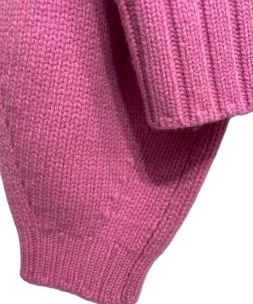 allureville（アルアバイル）allureville (アルアバイル) ウールカシミヤランタンスリーブプルオーバー パープル サイズ:2の古着・服飾アイテム