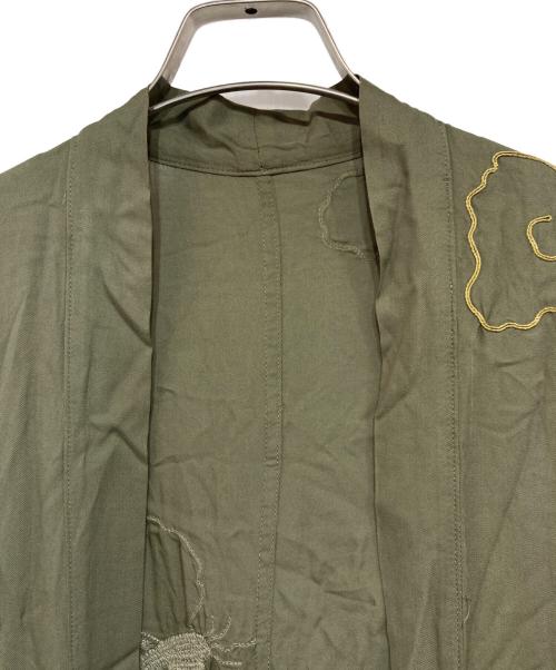 KAPITAL（キャピタル）KAPITAL (キャピタル) レーヨン刺繍ガウンコート グリーン サイズ:Sの古着・服飾アイテム