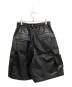 AMNJX GOAT SAVE (-) フェイクレザーハーフパンツ ブラック サイズ:M：15000円