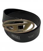 DIESELディーゼル）の古着「D バックルベルト」｜ブラック