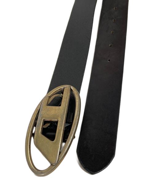 DIESEL（ディーゼル）DIESEL (ディーゼル) D バックルベルト ブラック サイズ:90/36の古着・服飾アイテム