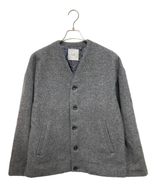 CLANE HOMME（クラネ オム）CLANE HOMME (クラネ オム) ノーカラージャケット グレー サイズ:1の古着・服飾アイテム