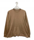 AURALEEオーラリー）の古着「LUSTER PLAITING L/S TEE」｜ブラウン