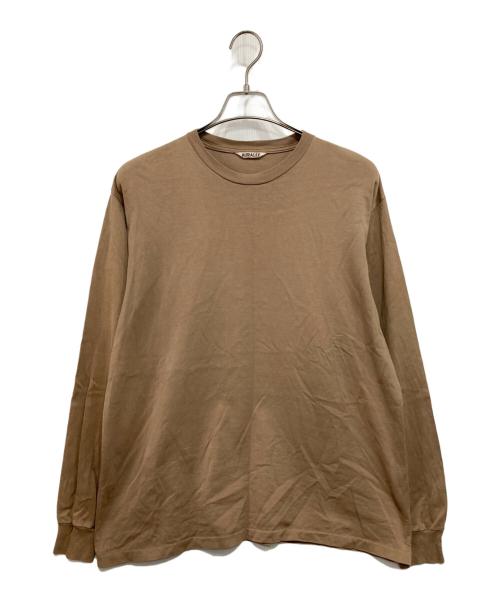AURALEE（オーラリー）AURALEE (オーラリー) LUSTER PLAITING L/S TEE ブラウン サイズ:3の古着・服飾アイテム