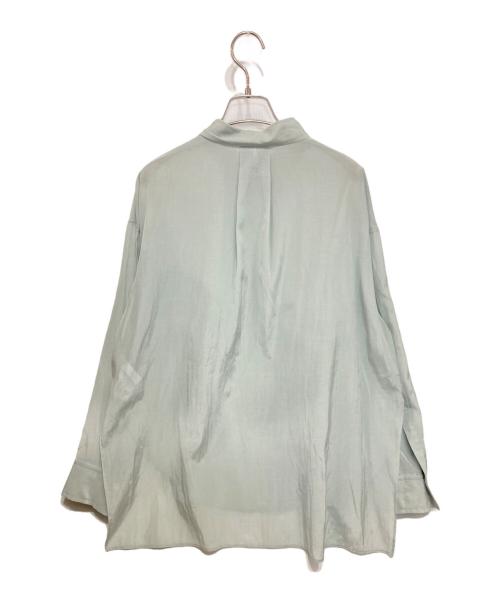 Noble（ノーブル）Noble (ノーブル) シルキーコットンニュアンスカラーシャツ グリーン サイズ:-の古着・服飾アイテム