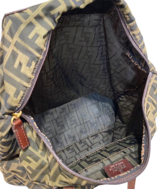 FENDI（フェンディ）FENDI (フェンディ) 折り畳みズッカ柄トートバッグ ブラウンの古着・服飾アイテム