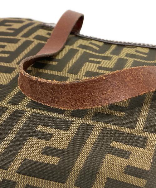 FENDI（フェンディ）FENDI (フェンディ) 折り畳みズッカ柄トートバッグ ブラウンの古着・服飾アイテム