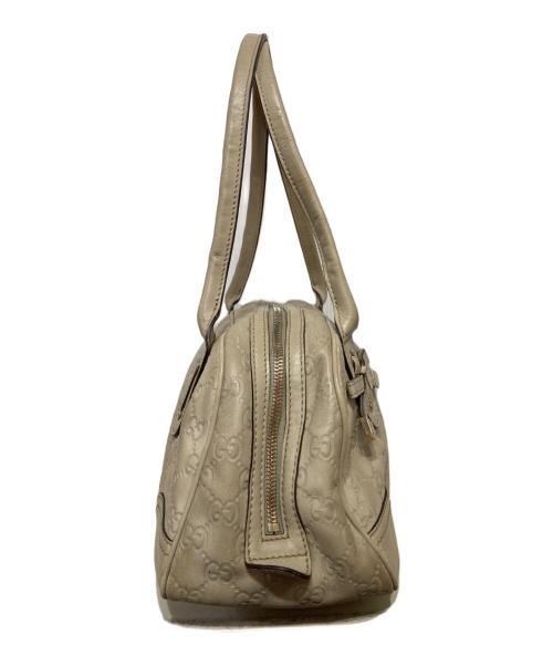 GUCCI（グッチ）GUCCI (グッチ) グッチシマ ミニボストンバッグ ベージュの古着・服飾アイテム