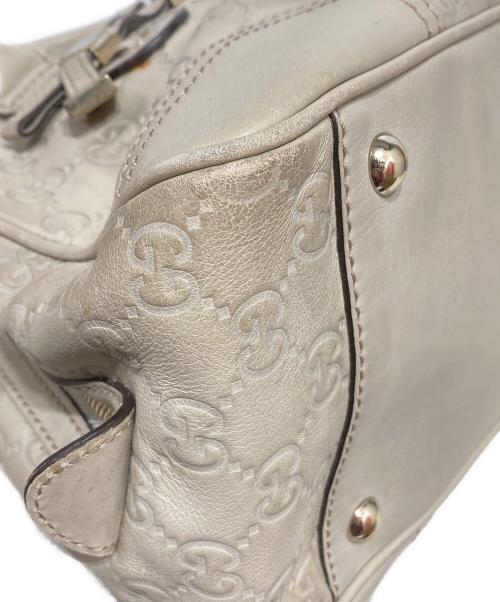 GUCCI（グッチ）GUCCI (グッチ) グッチシマ ミニボストンバッグ ベージュの古着・服飾アイテム