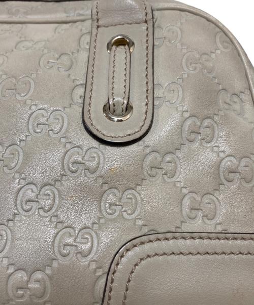 GUCCI（グッチ）GUCCI (グッチ) グッチシマ ミニボストンバッグ ベージュの古着・服飾アイテム