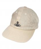Vivienne Westwoodヴィヴィアンウエストウッド）の古着「オーブ刺繍キャップ」｜ベージュ
