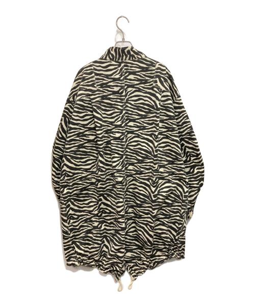RIVE DROITE（リヴドロワ）RIVE DROITE (リヴドロワ) ゼブラモッズコート ホワイト×ブラック サイズ:Fの古着・服飾アイテム
