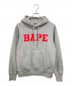 A BATHING APEア ベイシング エイプ）の古着「プリントプルパーカー」｜グレー
