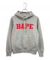 A BATHING APE（ア ベイシング エイプ）の古着「プリントプルパーカー」｜グレー