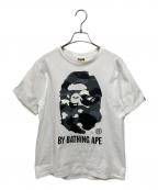 A BATHING APEアベイシングエイプ）の古着「カモ柄Tシャツ」｜ホワイト