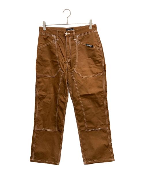 X-LARGE（エクストララージ）X-LARGE (エクストララージ) CONTRAST STITCH WORK PANTS ブラウン サイズ:32の古着・服飾アイテム