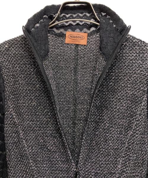missoni（ミッソーニ）MISSONI (ミッソーニ) ラメワンピース ブラック サイズ:42の古着・服飾アイテム