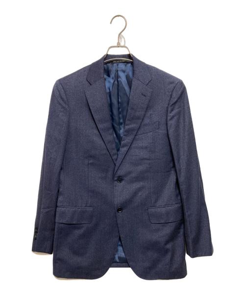 green label relaxing（グリーンレーベルリラクシング）green label relaxing (グリーンレーベルリラクシング) TRABALDO TOGNA フラノ風無地 2B RV NTHP ジャケット ネイビー サイズ:44の古着・服飾アイテム