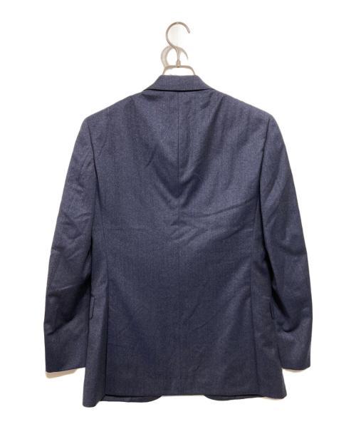green label relaxing（グリーンレーベルリラクシング）green label relaxing (グリーンレーベルリラクシング) TRABALDO TOGNA フラノ風無地 2B RV NTHP ジャケット ネイビー サイズ:44の古着・服飾アイテム