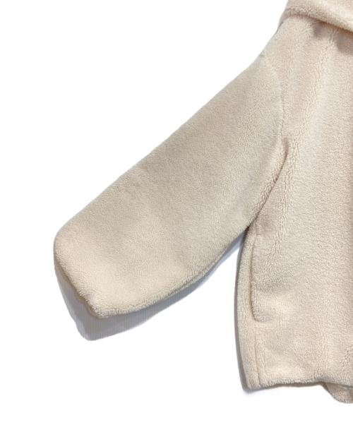 INTIMITE（アンティミテ）iNtimite (アンティミテ) エコファージップフーディ ボアブルゾン アイボリー サイズ:Fの古着・服飾アイテム