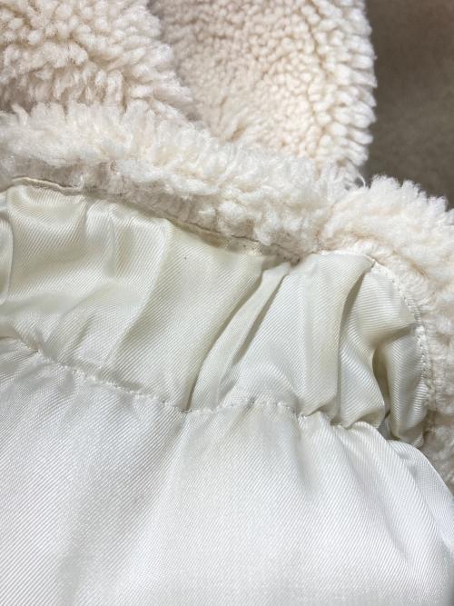 INTIMITE（アンティミテ）iNtimite (アンティミテ) エコファージップフーディ ボアブルゾン アイボリー サイズ:Fの古着・服飾アイテム