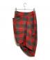 Vivienne Westwood (ヴィヴィアンウエストウッド) アシンメトリーチェックスカート レッド×グレー サイズ:38：6000円
