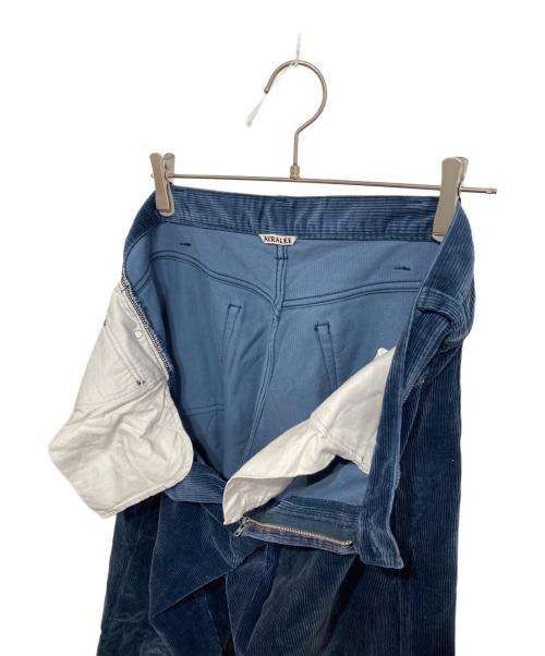 AURALEE（オーラリー）AURALEE (オーラリー) WASHED CORDUROY 5P PANTS ブルー サイズ:5の古着・服飾アイテム