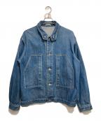 AURALEEオーラリー）の古着「ハードツイストデニムブルゾン」｜インディゴ