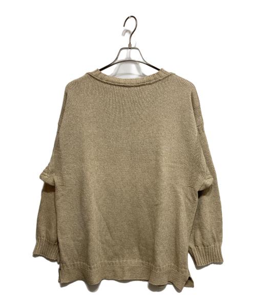 BODHI（ボーディ）BODHI (ボーディ) コットンカシミヤサマーガンジーニット ベージュ サイズ:2の古着・服飾アイテム