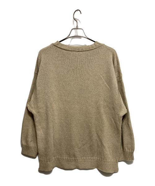 BODHI（ボーディ）BODHI (ボーディ) コットンカシミヤサマーガンジーニット ベージュ サイズ:2の古着・服飾アイテム