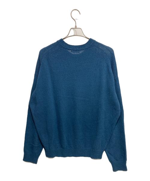 AURALEE（オーラリー）AURALEE (オーラリー) CORKSCREW YARN KNIT P/O ブルー サイズ:5の古着・服飾アイテム