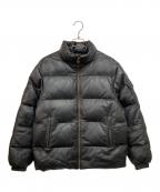 SLOWスロウ）の古着「ラムレザー グースダウンジャケット」｜ブラック