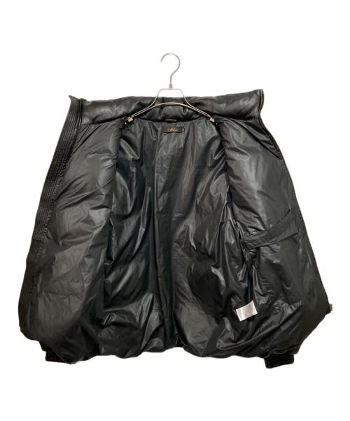 SLOW（スロウ）SLOW (スロウ) ラムレザー グースダウンジャケット ブラック サイズ:Ｍの古着・服飾アイテム