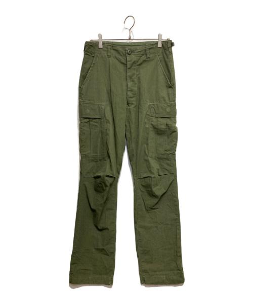 US ARMY（ユーエスアーミー）US ARMY (ユーエスアーミー) 3rd-ジャングルファティーグパンツ オリーブ サイズ:S-Mの古着・服飾アイテム