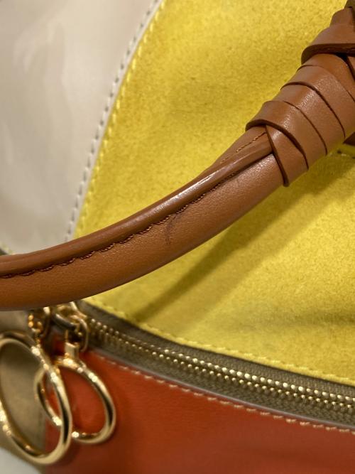 SEE BY CHLOE（シーバイクロエ）SEE BY CHLOE (シーバイクロエ) ハンドバッグ イエロー×ベージュの古着・服飾アイテム