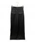 ASTRAET（アストラット）の古着「サテン フラップポケット タイトスカート」｜ブラック