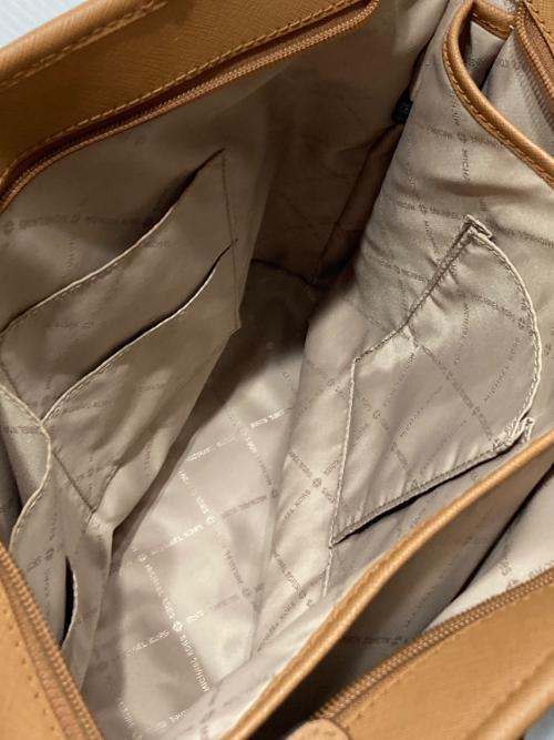 MICHAEL KORS（マイケル・コース）MICHAEL KORS (マイケル・コース) トートバッグ ブラウン×ベージュの古着・服飾アイテム