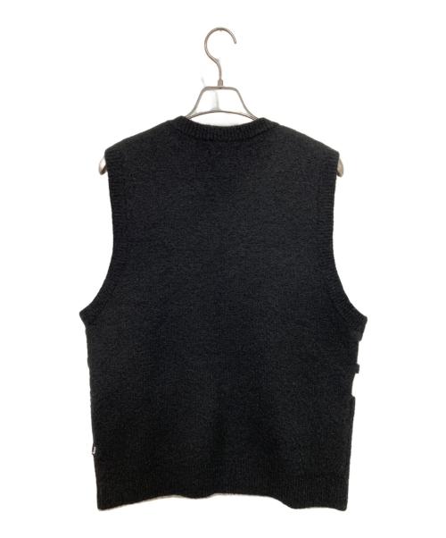 stussy（ステューシー）stussy (ステューシー) BRUSHED MOHAIR VEST ブラック サイズ:Mの古着・服飾アイテム