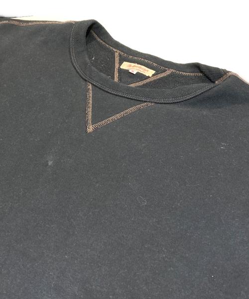 THE REAL McCOY'S（ザ・リアルマッコイズ）THE REAL McCOY'S (ザ・リアルマッコイズ) ステッチ裏起毛プルオーバー ブラック サイズ:XLの古着・服飾アイテム