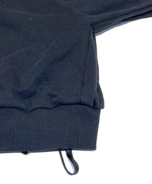 HOUGA（ホウガ）houga (ホウガ) クロップドフリルスエット ブラック サイズ:Fの古着・服飾アイテム